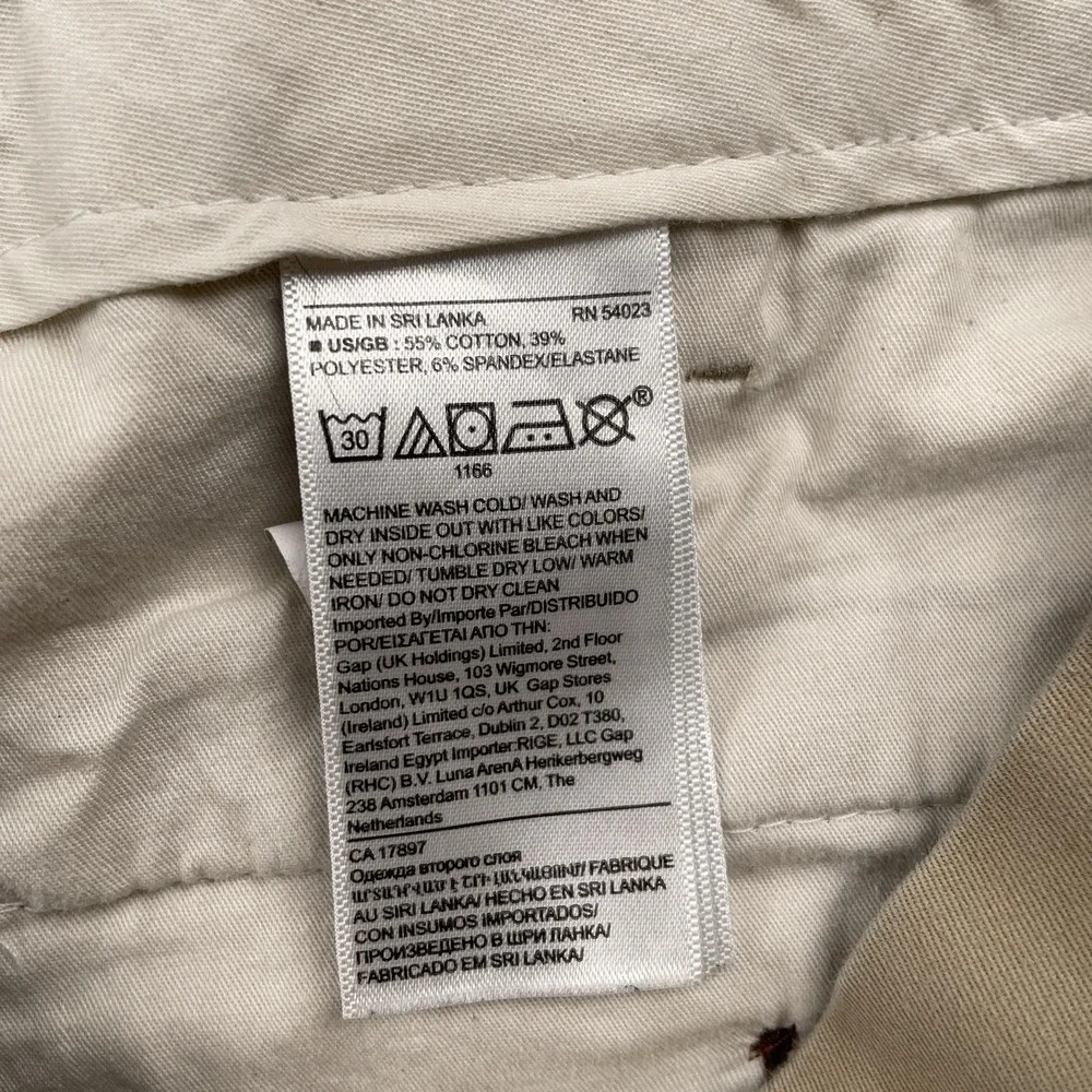Banana Republic Shorts Mens 40 Khaki Chino Flat Front 9